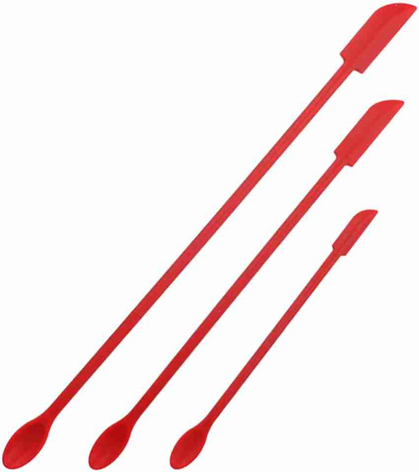 Silicone Jar & Can Spatulas, Red