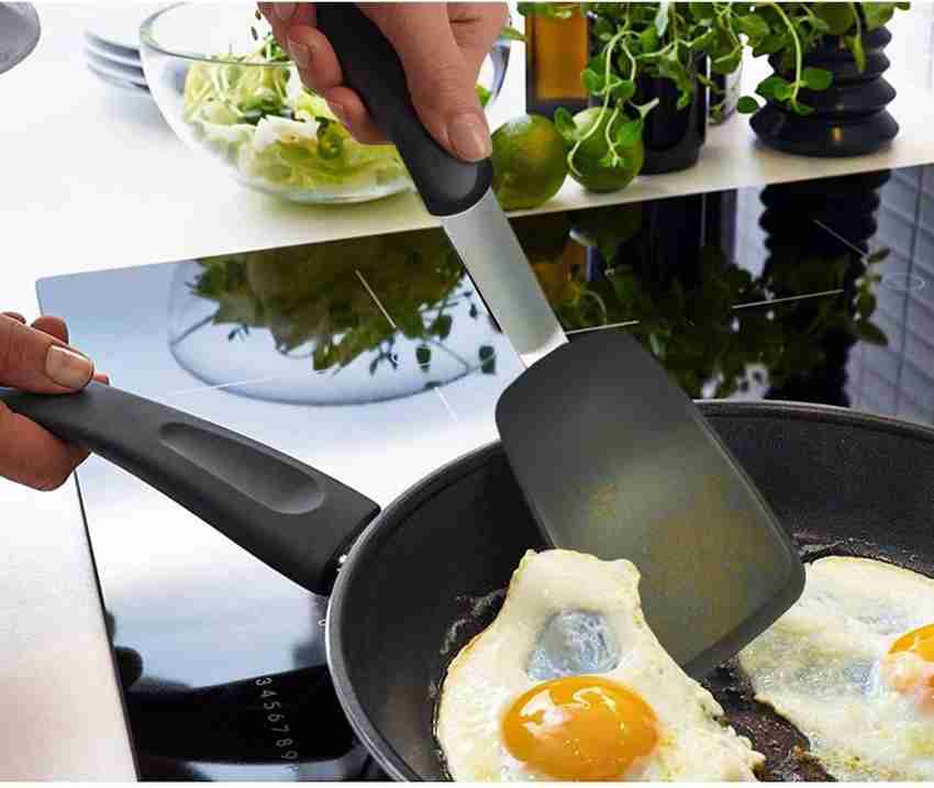 Silicone Spatula Heat Resistant Rubber Flipping Turner for Cooking