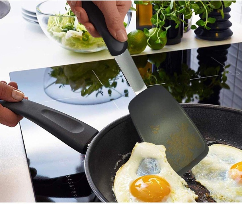 Egg Omelet Turner Silicone Eggs Flip Spatula Heat-Resistant Kitchen Cooking  Tool