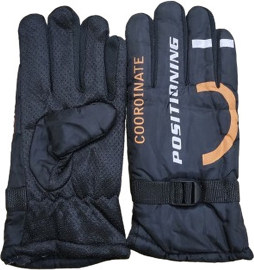 Orange winter online gloves