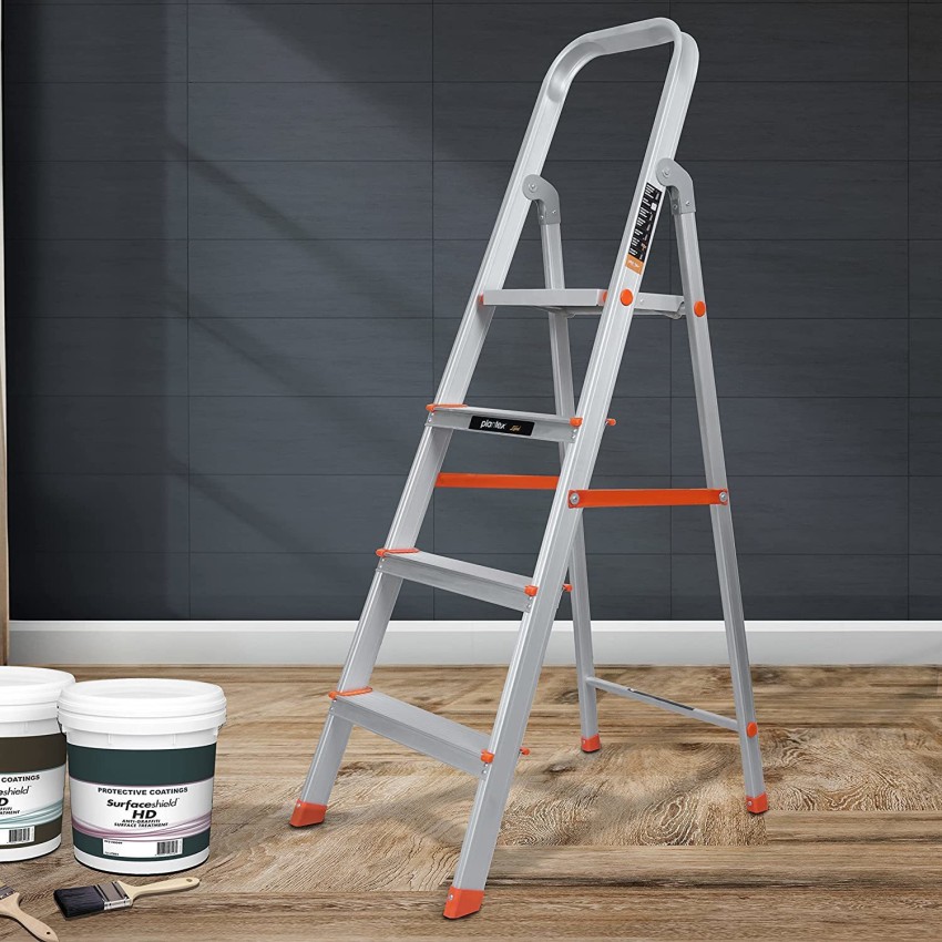 Plantex Premium Legend Aluminium Folding 4 Step Ladder for Home - 4 Wide  Step Ladder Aluminium Ladder Price in India - Buy Plantex Premium Legend  Aluminium Folding 4 Step Ladder for Home 