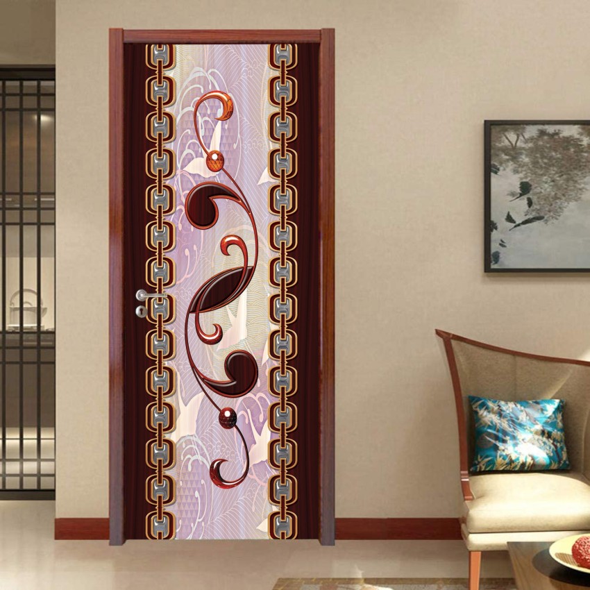 Modern Waterproof Wood Grain Door Sticker Adhesive Wallpaper  Wooden Door   Fruugo IN
