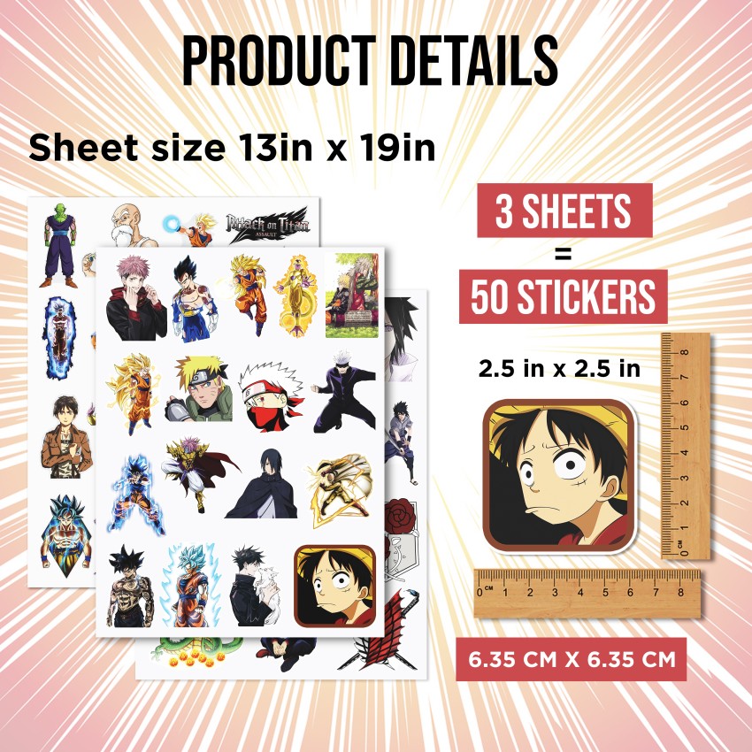 Buy best selling vinyl stickers India  StickItUp  tagged Anime  STICK  IT UP