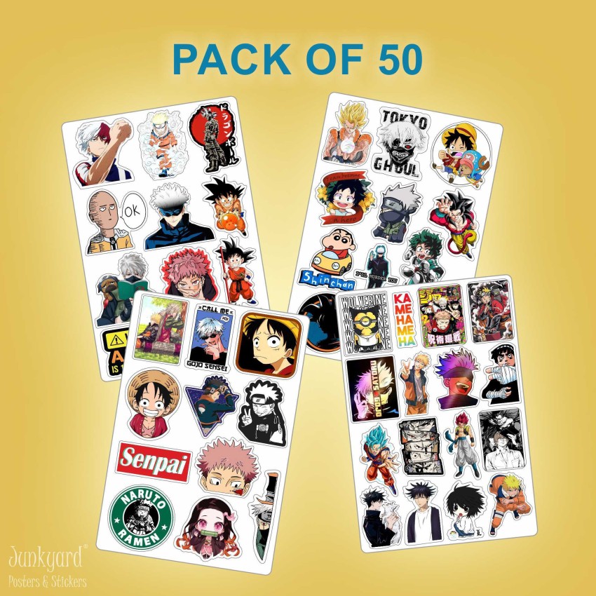 200pcs Anime Stickers Mixed Pack Anime Stickers Anime Sticker Pack Anime  Merch Anime Room Decor  Fruugo IN