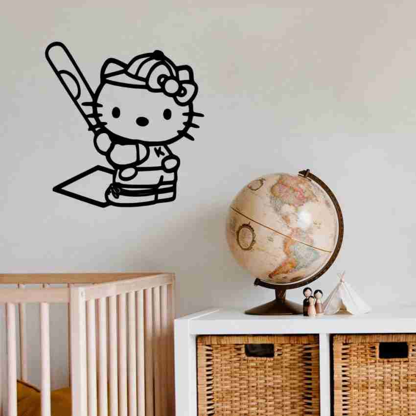 Hello Kitty Baseball Decal Sticker