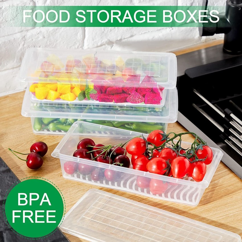 Vtopmart Food Storage Containers for Fridge, 6Pack 1.5L Fridge Organiz