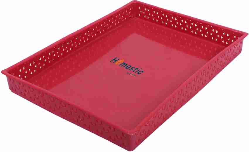 HOMESTIC Plastic Versatile Plastic Storage Tray for Kitchen