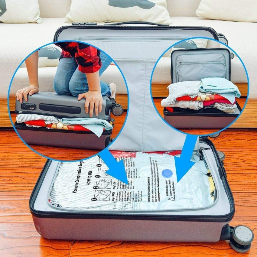 Clear Vacuum Travel Luggage Organizer