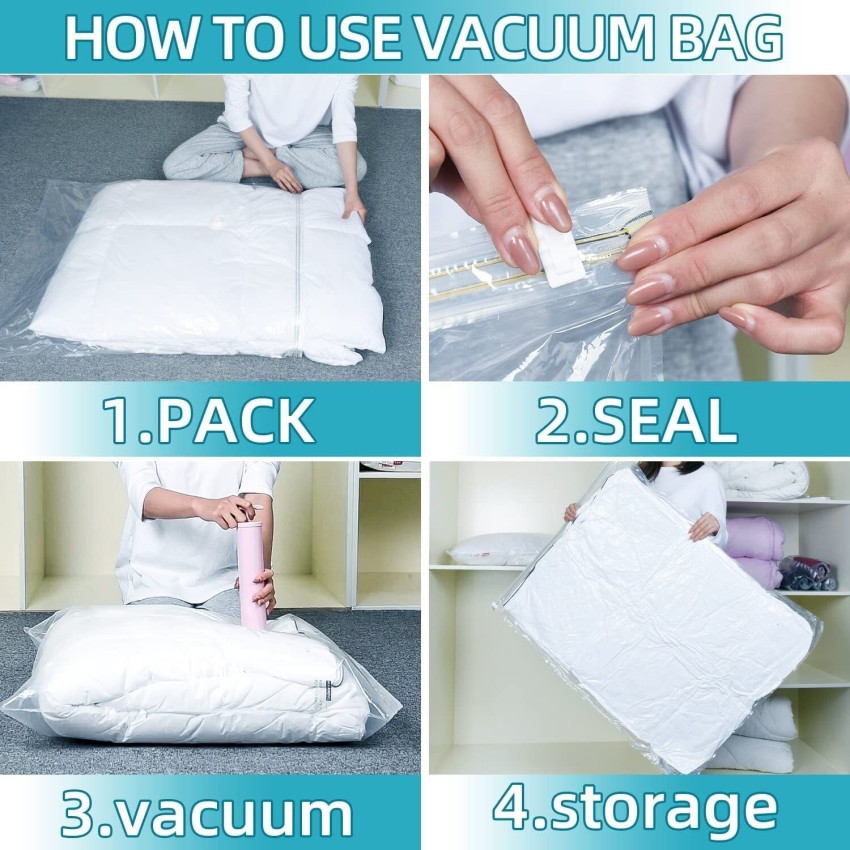 6 Pack Large Vacuum Storage Bags (32