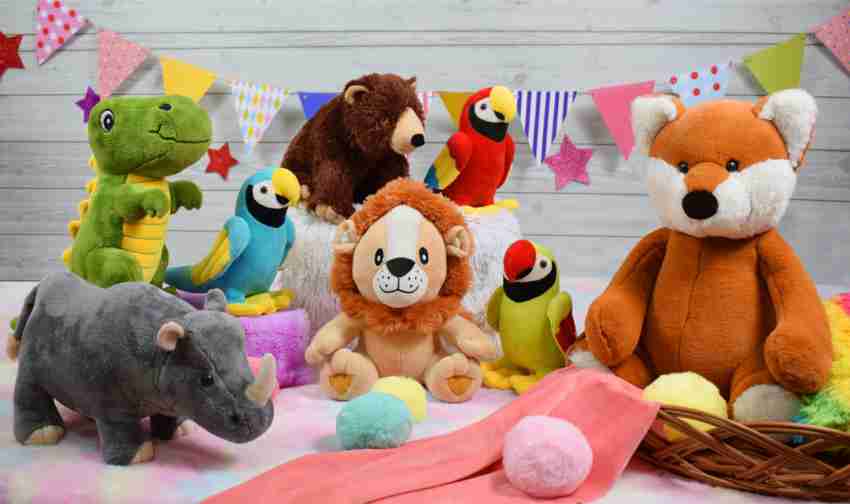  56 Pack Mini Plush Animals Toys Bulk, Small Stuffed
