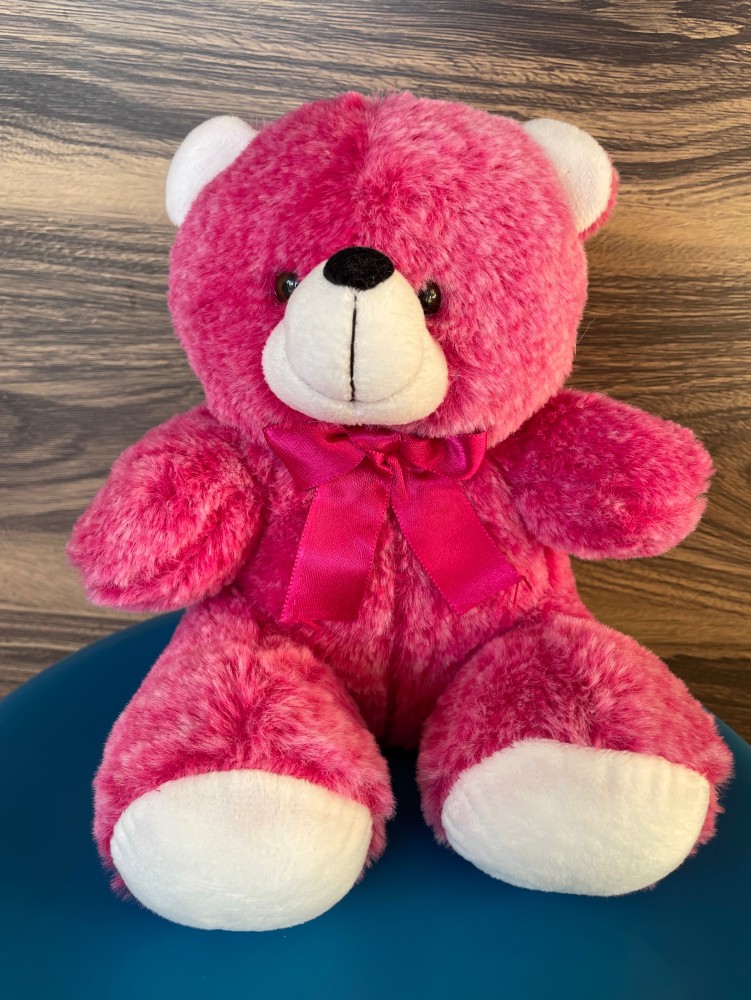 Vimal Toys Kids Designer Stuffed Pink Teddy Bear Made in India