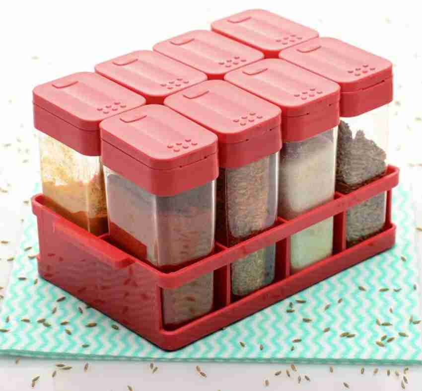 50 Pcs Plastic Spice Jars with Shaker Lids Spice Containers Plastic