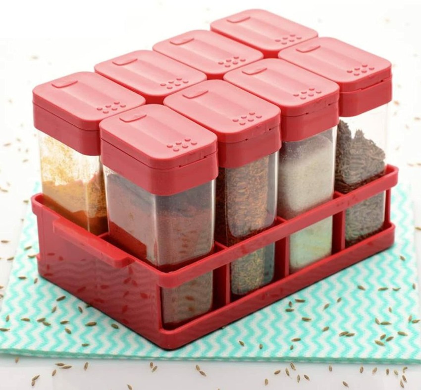 50 Pcs Plastic Spice Jars with Shaker Lids Spice Containers