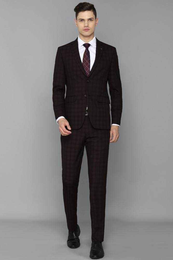 LOUIS PHILIPPE Blazer and Waistcoat with Trousers Solid Men Suit - Price  History