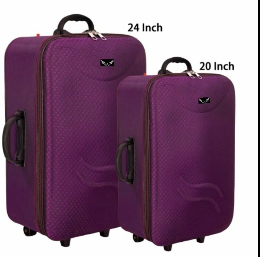 Buy VIDHI Polyester Softsided Suitcase Combo Set Pack of 2 (24