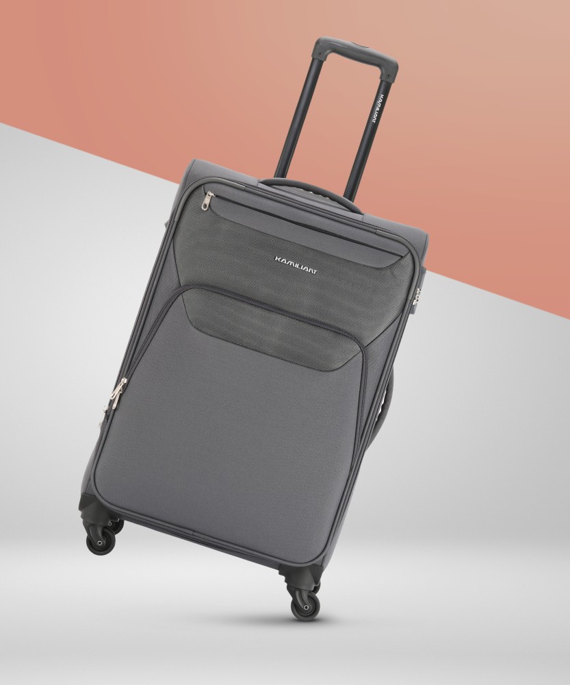 Buy KAMILIANT KAMROCKLITE Polypropylene Luggage Set of 3 Trolley Bags 55  cm68 cm79 cm Black Online at Best Prices in India  JioMart