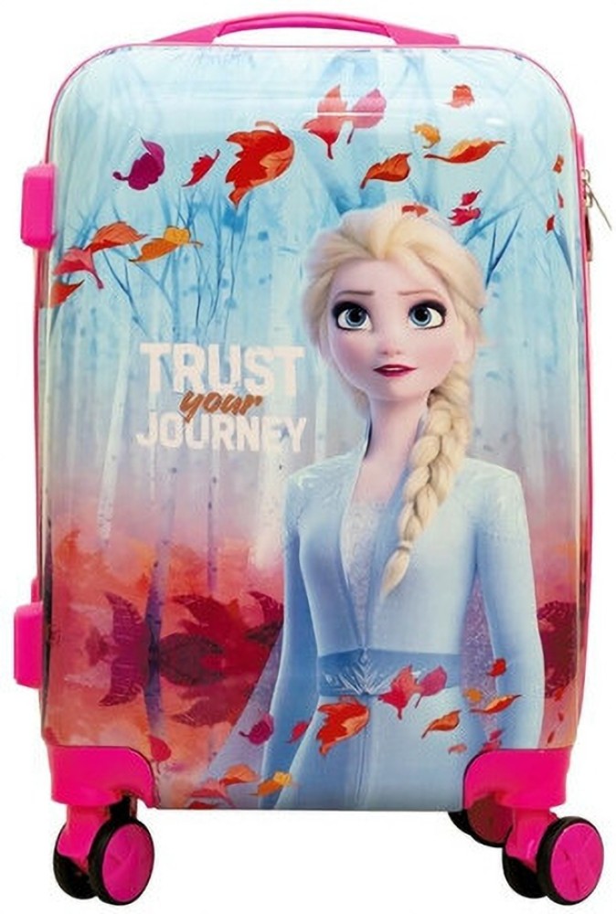 PAUL FASHION Kid's Girls Luggage ELSA ANNA 16 Inch Suitcase with 4 Wheel  Travel Trolley Bag Cabin Suitcase - 17 inch PINK - Price in India