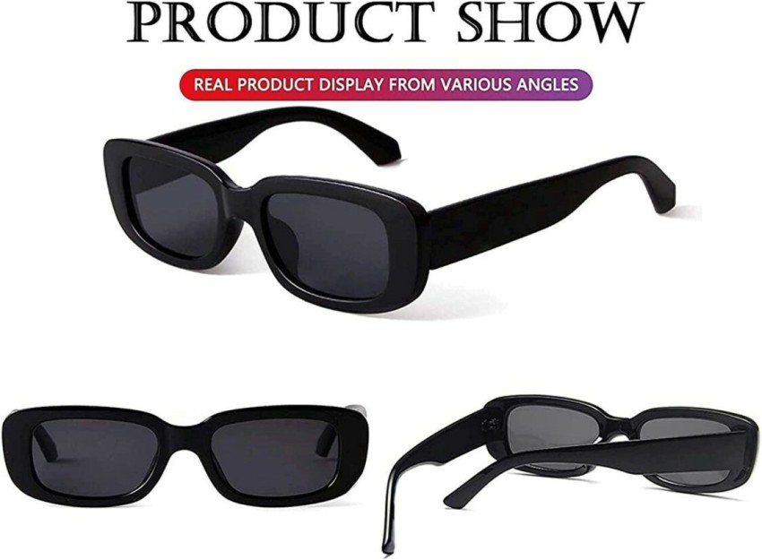 HAYDEN haiza Black Combo retro Square Sunglasses , Goggles for Women's and  Men's