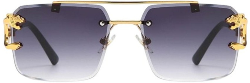 Buy OPTRICKS Rectangular Sunglasses Grey For Men & Women Online @ Best  Prices in India