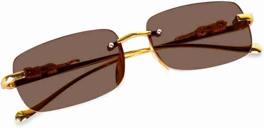 SK Rectangle Retro Millionaire Sunglasses 86229