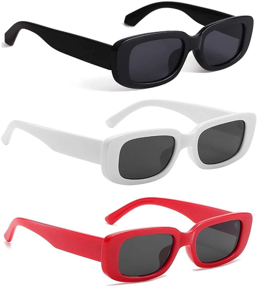 Buy Douceur Rectangular Sunglasses Black For Men & Women Online @ Best  Prices in India | Flipkart.com
