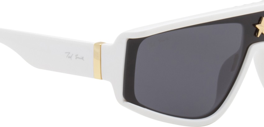 Ted Smith Black Shield UV Protection Unisex Sunglasses