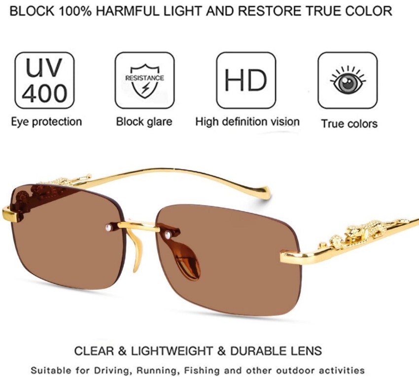 Buy HUK Rectangular Sunglasses Brown For Men & Women Online @ Best Prices  in India
