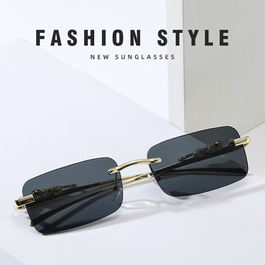 Vintage Round Black polarized sunglasses men's crystal glasses black  lens unisex