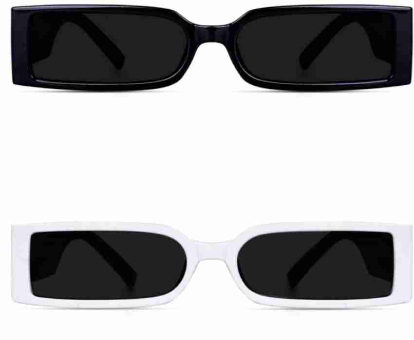 Buy Sunglasses,Black MC STAN Rectangular Sunglasses For Unisex - Lowest  price in India