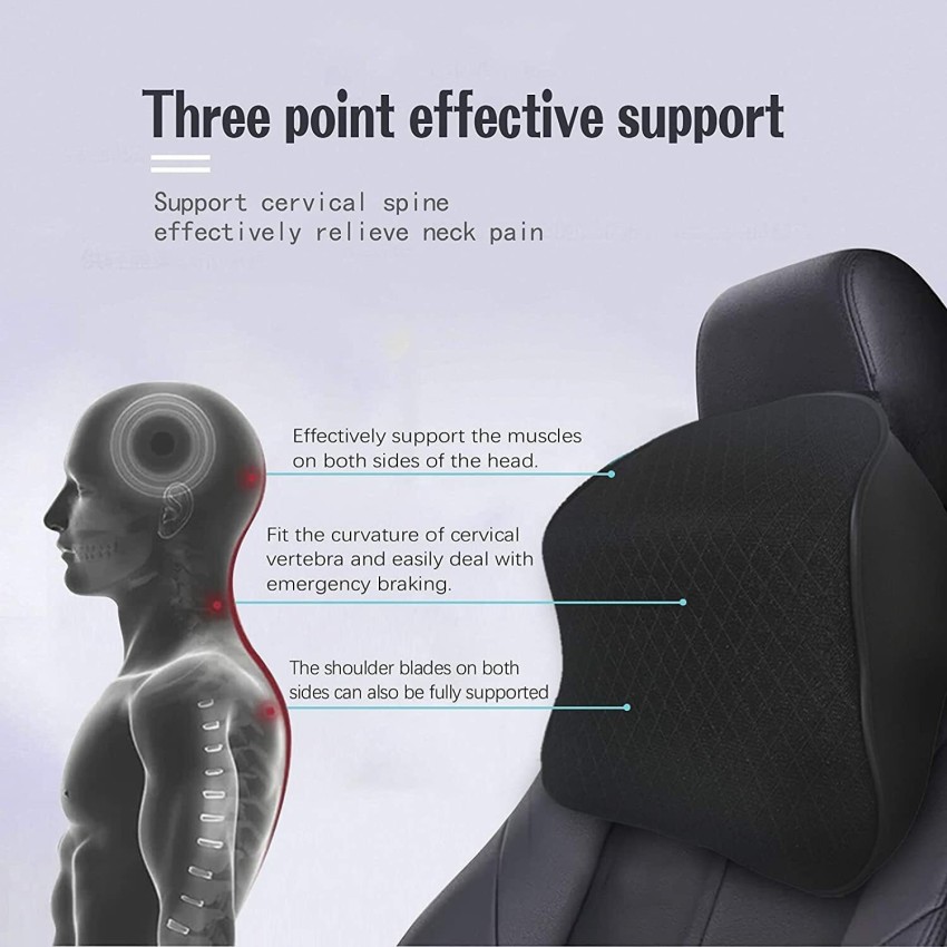 Memory Foam Car Neck Pillow, Ergonomic Neck Support Pillow for