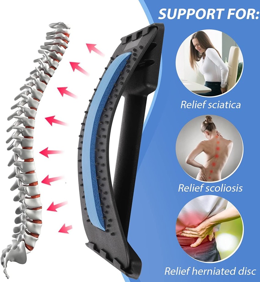 Back Stretcher, (4-Levels)Back Cracker, Back Crack for Lumbar Back Pain  Relief, Adjustable Multi-Level Lumbar Support Back Massagers, Lower and  Upper Back Pain Relief Device for Scoliosis, Sciatica Back cracker-4 Levels