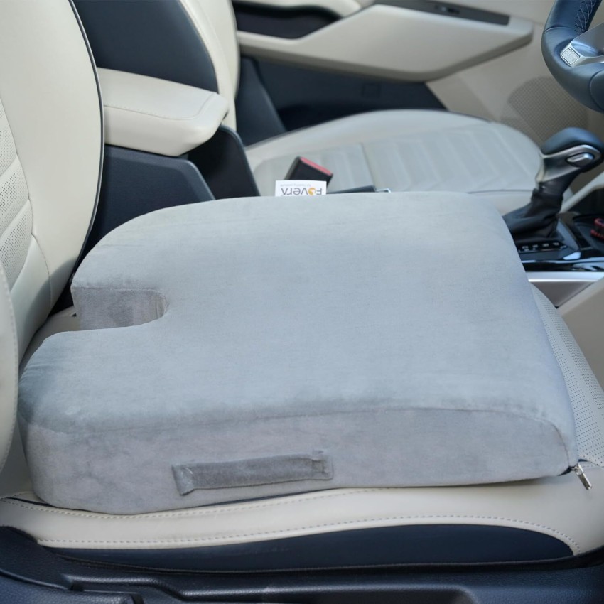 Car Seat Cushion for Long & Comfortable Drive Orthopedic U-Cut Out Wedge  Cushion