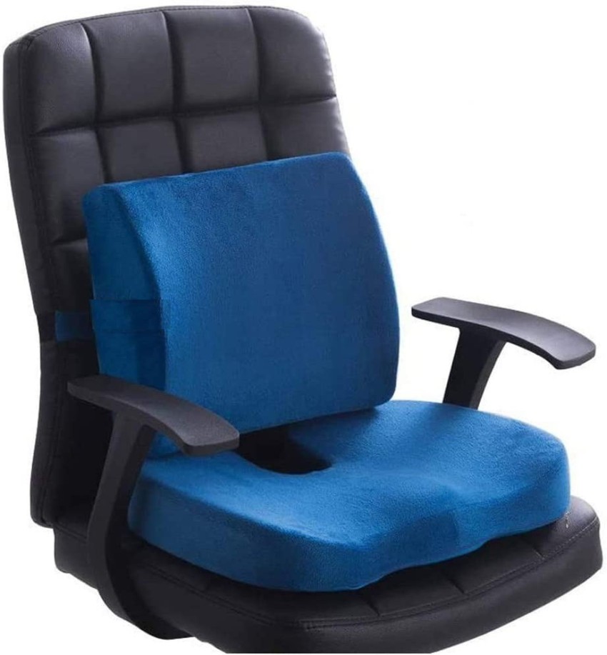 Buy 4V1 Orthopedic backrest Lumbar Support Pillow for Chair Car Backrest  Cushion for Back Pain - UNISEX - BKRS-BLU-7 Online at Best Prices in India  - JioMart.