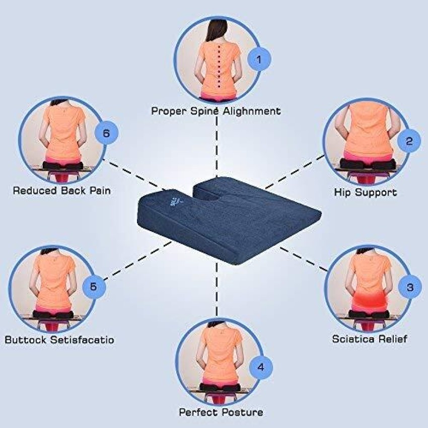 Coccyx Cushion Tailbone Pain Seat Pillow - Salo Orthotics