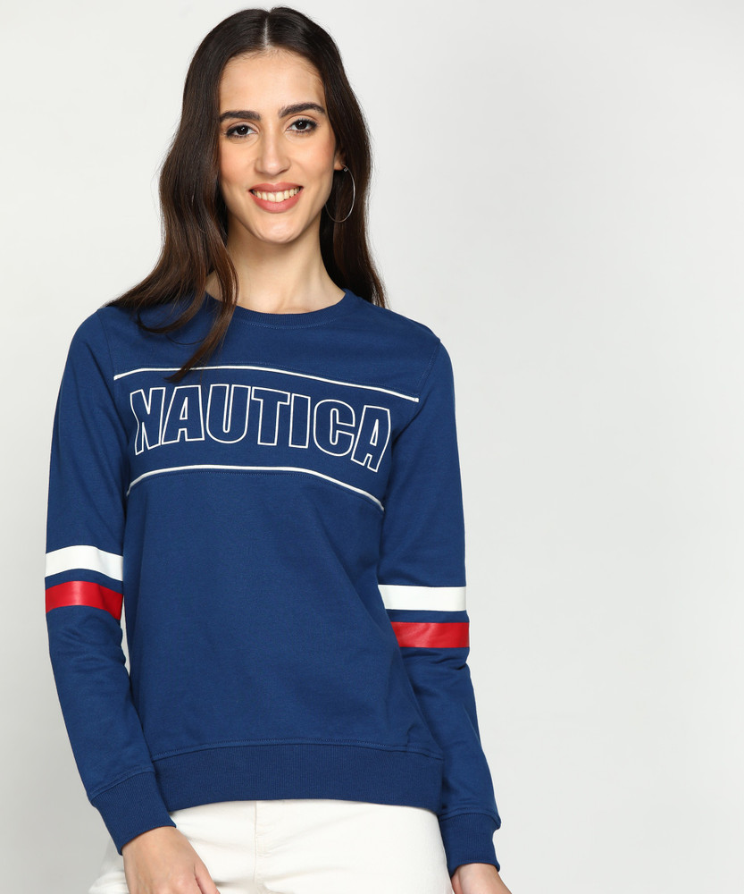 Nautica top sweatshirt womens