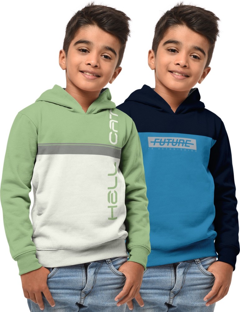 Buy Blue & Green Sweatshirts & Hoodie for Boys by Kuchipoo Online