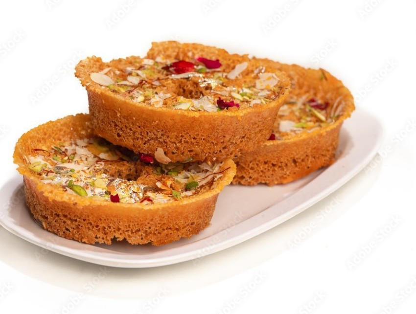 Ghewar Sweet food stock photo. Image of background, meetha - 105554944