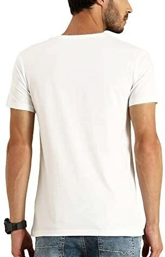 Plain Mens White T-shirt Mc Stan