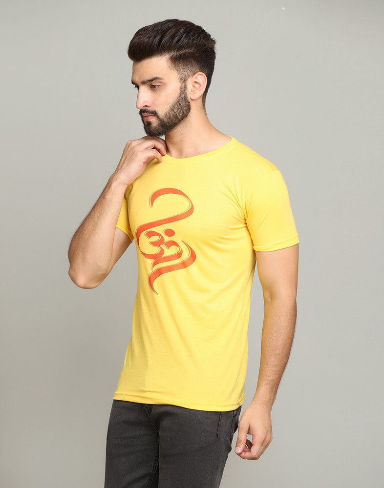 Buy online Yellow Color Block Cut & Sew T-shirt from top wear for Men by  Sidkrt for ₹449 at 55% off