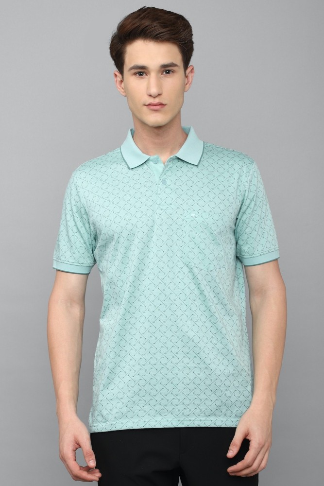 Louis Philippe sea green half sleeves t shirt - G3-MTS16308 