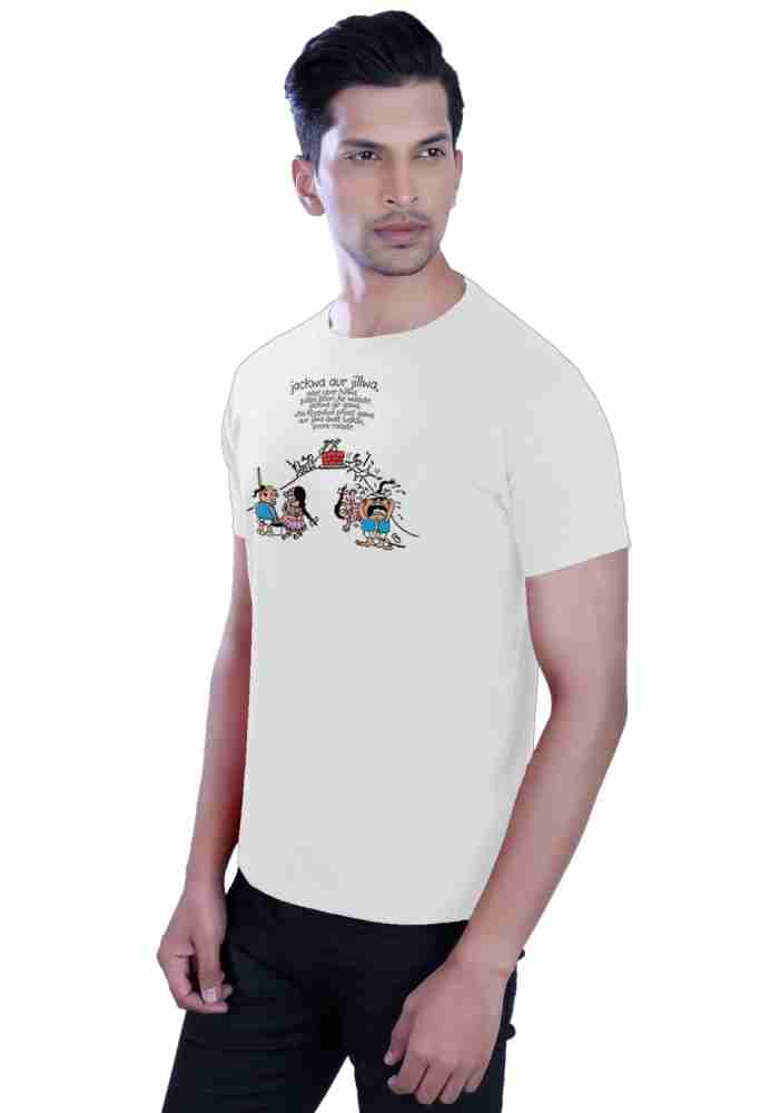 TANTRA Printed Men Round White T-Shirt - Buy TANTRA Printed Men Round Neck White T-Shirt at Best Prices in India | Flipkart.com