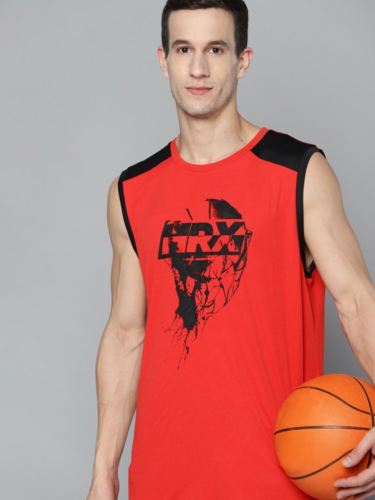 Buy HRX By Hrithik Roshan Rapid Dry Back Printed Basketball T