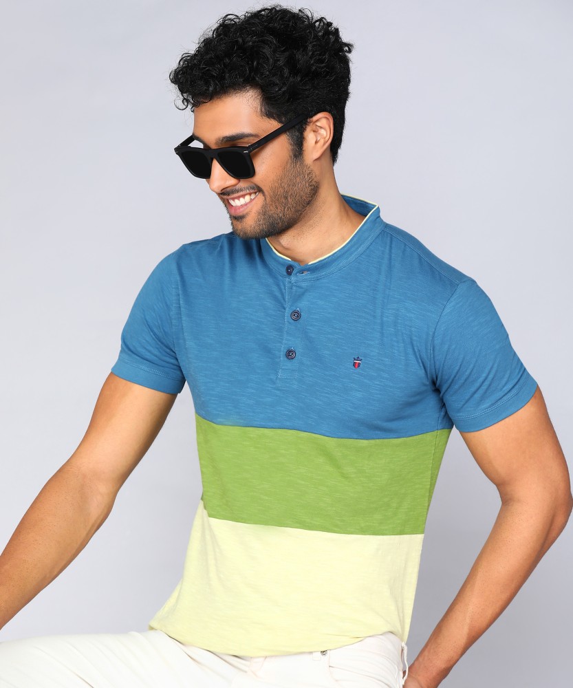 Louis Philippe Jeans Colorblock Men Round Neck Purple T-Shirt - Buy Louis  Philippe Jeans Colorblock Men Round Neck Purple T-Shirt Online at Best  Prices in India