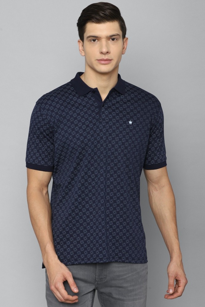 Louis Vuitton Navy Blue Monogram Printed Knit Polo T-Shirt XXL