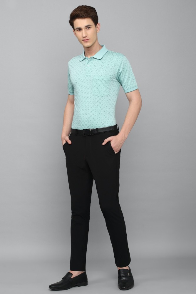 Louis Philippe sea green half sleeves t shirt - G3-MTS16308