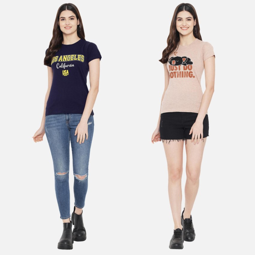 Buy Trendy Women's T-Shirts Online in India at Lowest Prices