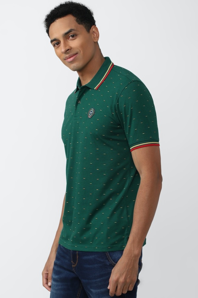 Peter england green t hot sale shirt