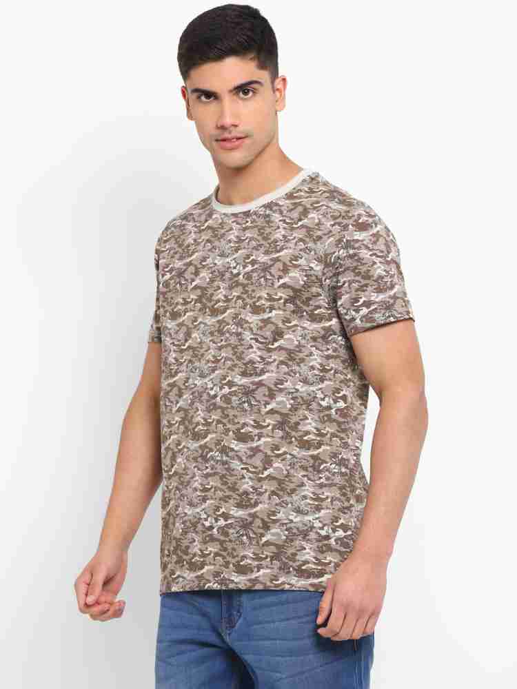 RED CHIEF Printed Men Round Neck Brown T-Shirt - Buy RED CHIEF Printed Men  Round Neck Brown T-Shirt Online at Best Prices in India