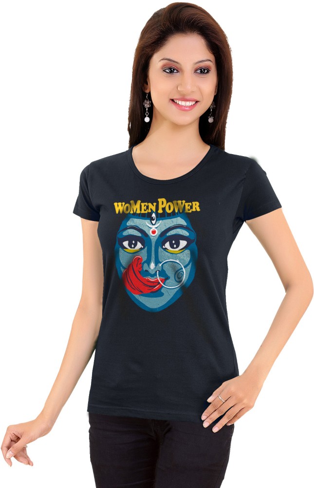 TANTRA Printed, Typography Women Round Neck Navy Blue T-Shirt - Buy TANTRA Printed, Women Round Navy Blue T-Shirt Online at Prices in | Flipkart.com
