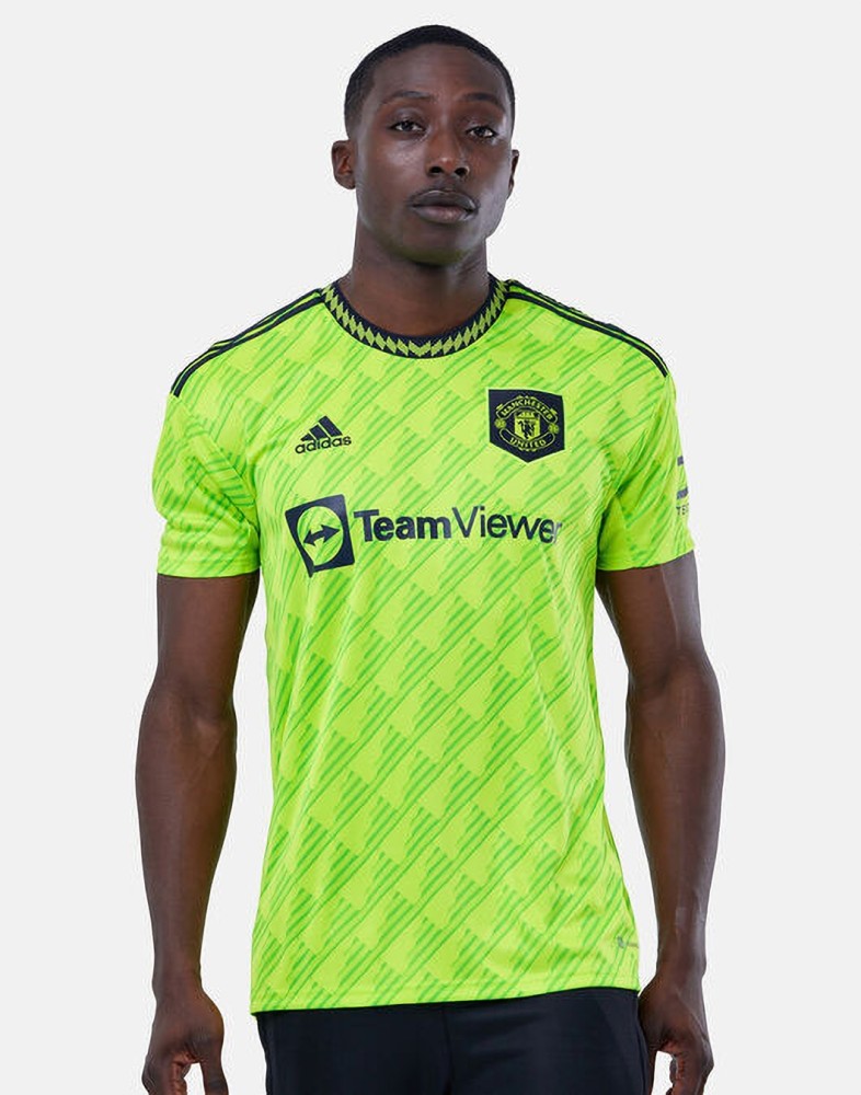 Neon Green Soccer Manchester United Jersey